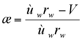 The slip coefficient is equal to the drive wheel velocity minus wheelchair velocity then divided by driving wheel velocity.  